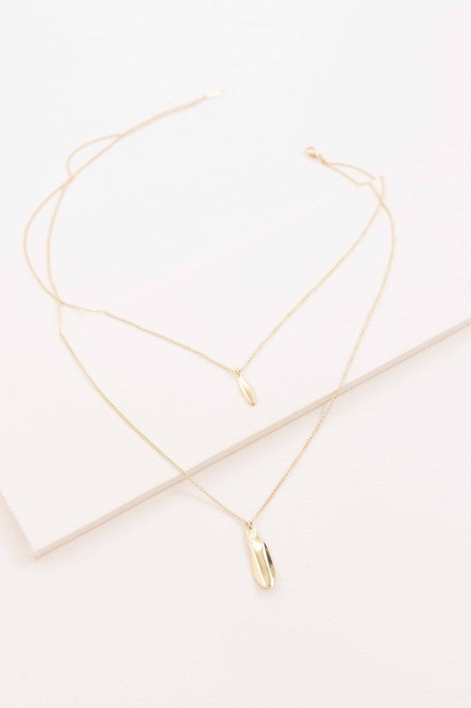 Petal Pendant Layered Necklace - Ivy & Lane