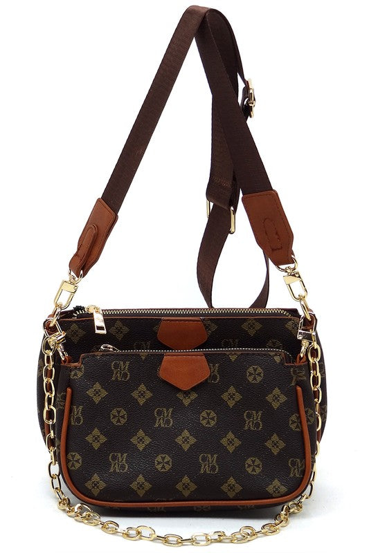 CM Monogram 2-in-1 Crossbody Bag - Ivy & Lane