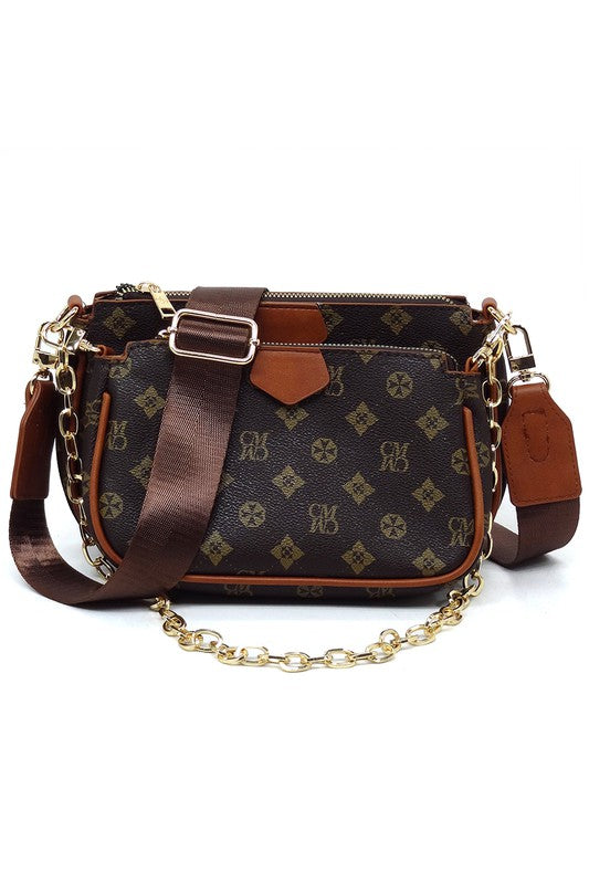 CM Monogram 2-in-1 Crossbody Bag - Ivy & Lane