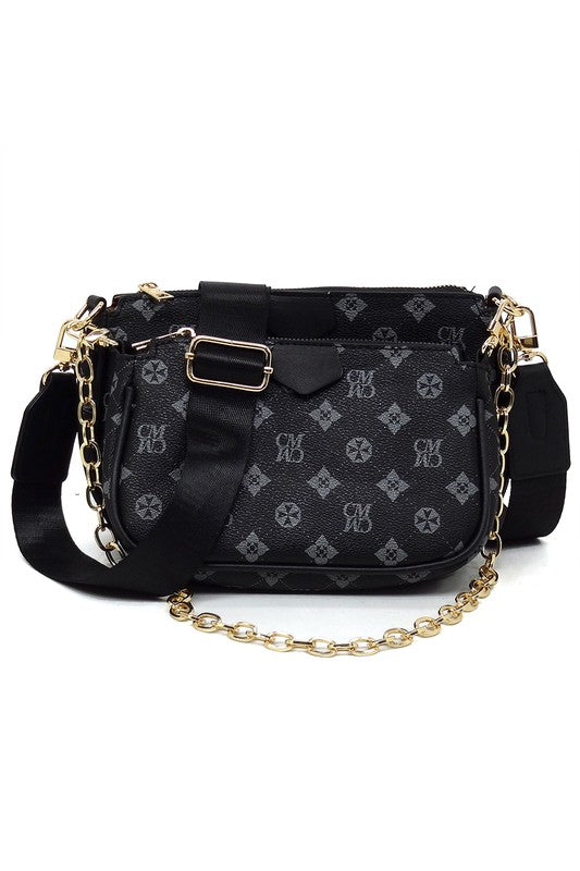 CM Monogram 2-in-1 Crossbody Bag - Ivy & Lane