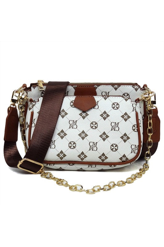 CM Monogram 2-in-1 Crossbody Bag - Ivy & Lane