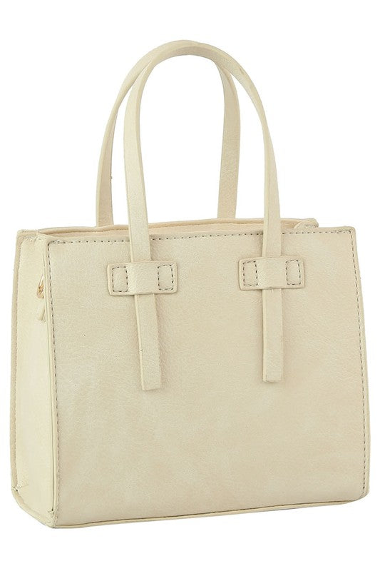 Fashion Boxy Satchel Crossbody Bag - Ivy & Lane