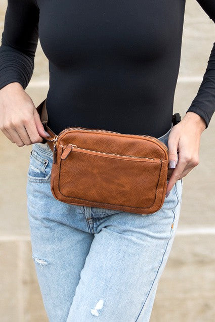 Presly Vegan Leather Everywhere Sling Belt Bag - Ivy & Lane