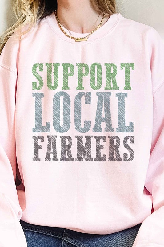 SUPPORT LOCAL FARMERS OVERSIZED SWEATSHIRT