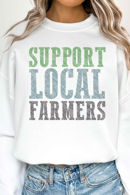 SUPPORT LOCAL FARMERS OVERSIZED SWEATSHIRT