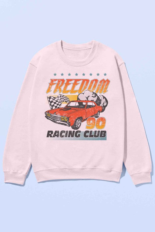 FREEDOM RACING CLUB OVERSIZED GRAPHIC SWEATSHIRT