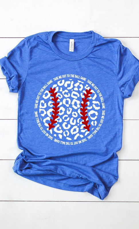 Leopard Baseball Graphic Tee PLUS