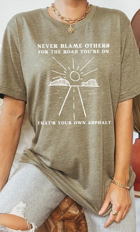 Your Own Asphalt Sunrise Road Graphic Tee