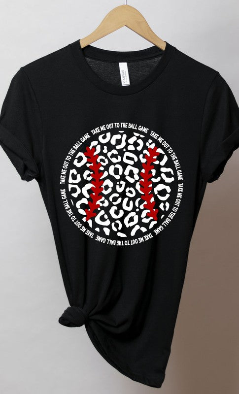 Leopard Baseball Graphic Tee PLUS