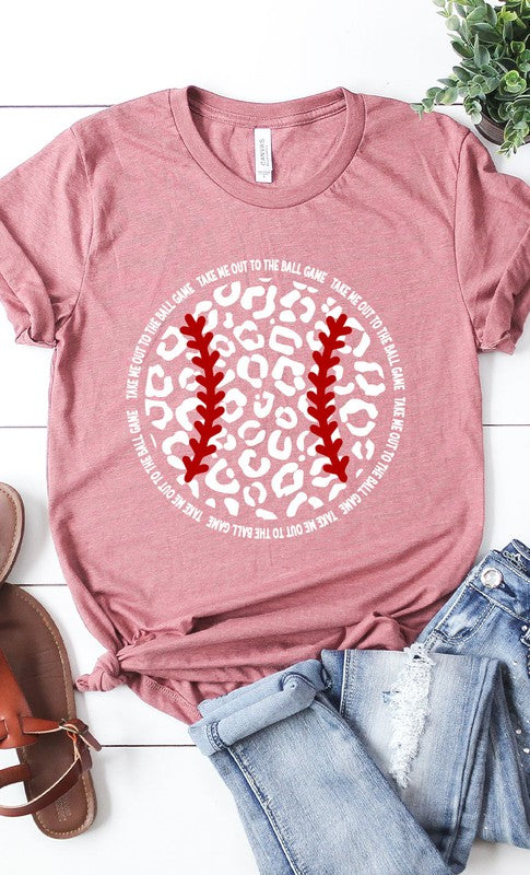 Leopard Baseball Graphic Tee PLUS
