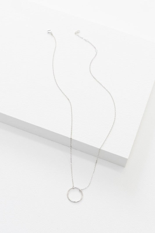 Maddox Circle Charm Necklace 14K - Ivy & Lane