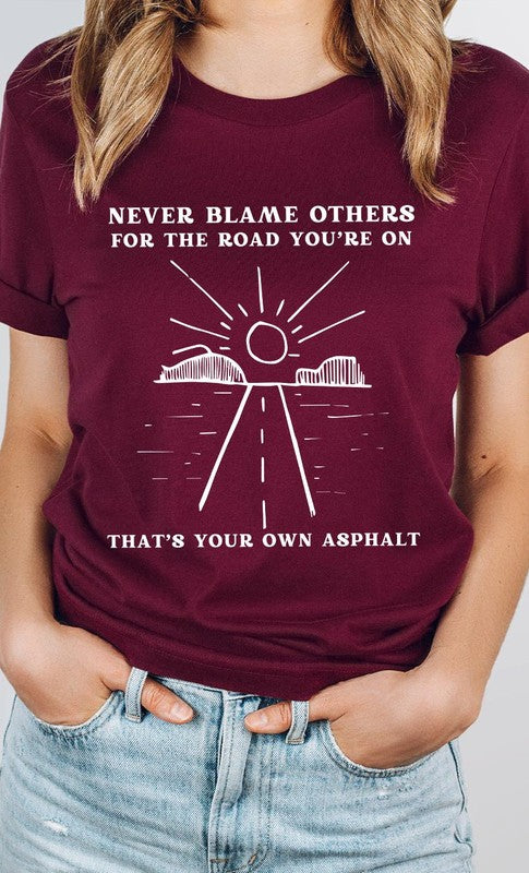 Your Own Asphalt Sunrise Road Graphic Tee