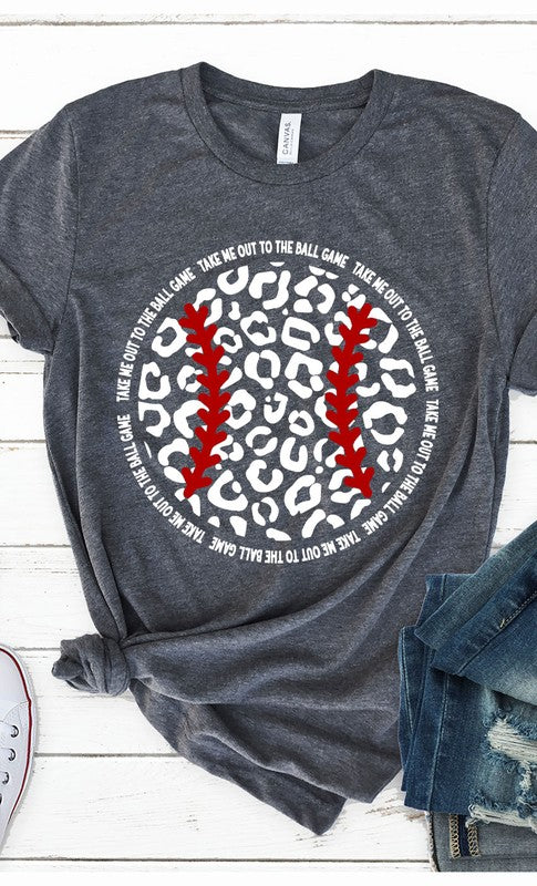 Leopard Baseball Graphic Tee PLUS