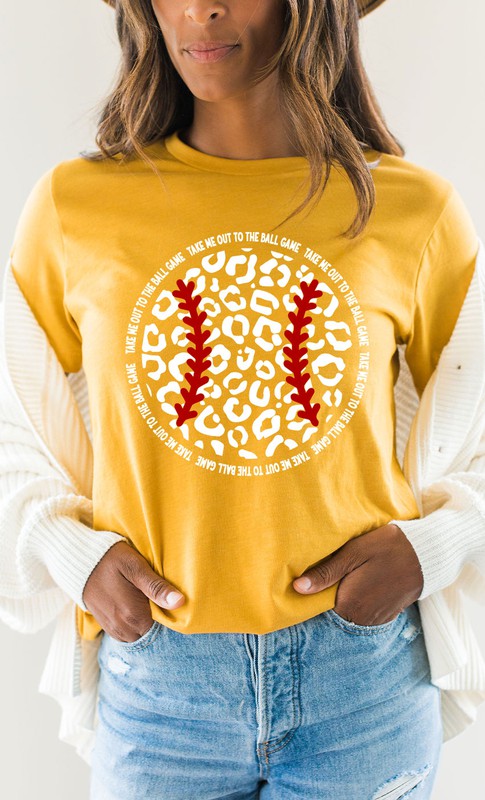 Leopard Baseball Graphic Tee PLUS