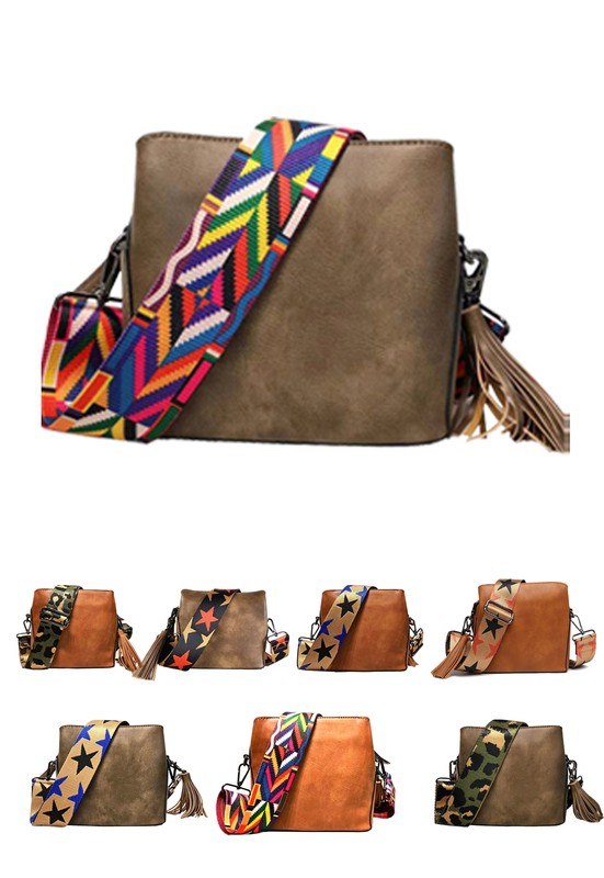 Small Crossbody Bag W Guitar Belt - Ivy & Lane