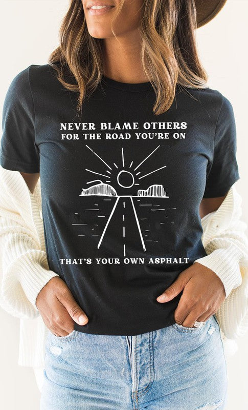 Your Own Asphalt Sunrise Road Graphic Tee