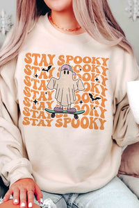 STAY SPOOKY GHOST Graphic Sweatshirt