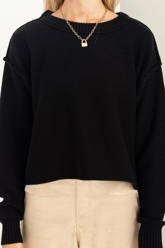 Cuddly Classic Long Sleeve Sweater - Ivy & Lane