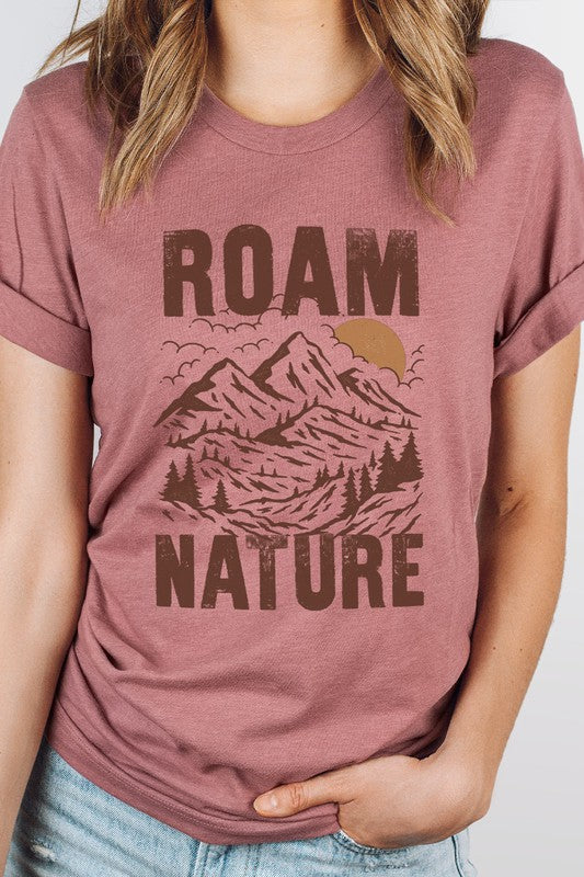 Roam Nature Mountain Valley Sun Graphic Tee
