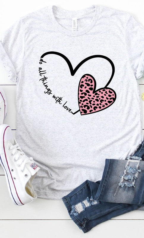 Do All Things With Love Graphic Tee PLUS SIZE