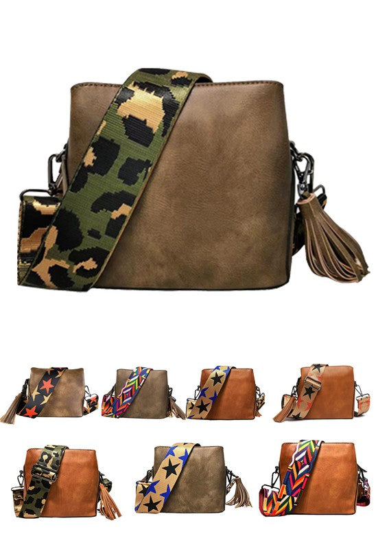 Small Crossbody Bag W Guitar Belt - Ivy & Lane