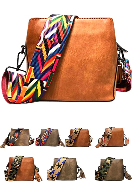 Small Crossbody Bag W Guitar Belt - Ivy & Lane