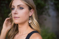 Multi-Color Acrylic Teardrop Chandelier Earrings - Ivy & Lane