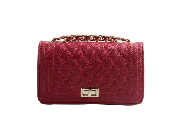 PU LEATHER QUILTED FASHION BAG - Ivy & Lane