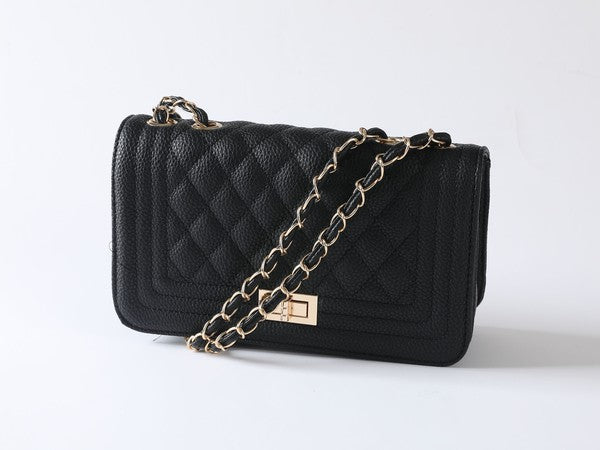 PU LEATHER QUILTED FASHION BAG - Ivy & Lane