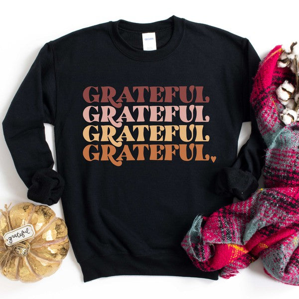Grateful Stacked Sweatshirt - Ivy & Lane