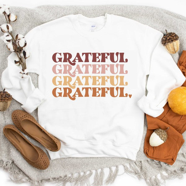 Grateful Stacked Sweatshirt - Ivy & Lane