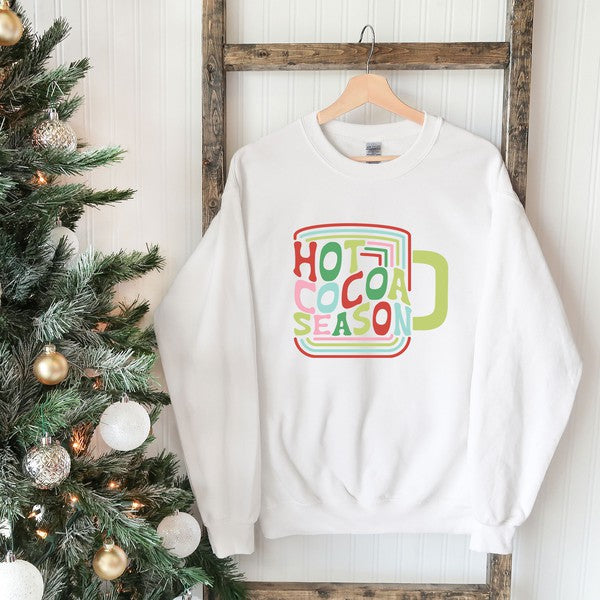 Retro Hot Cocoa Season Graphic Sweatshirt - Ivy & Lane