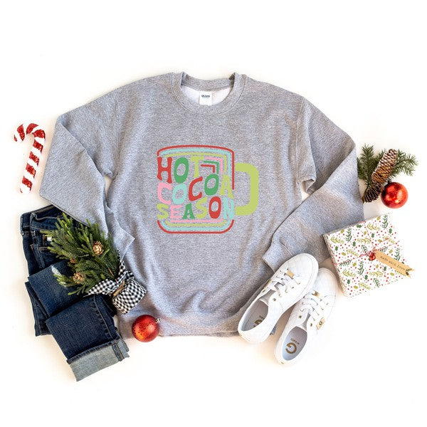 Retro Hot Cocoa Season Graphic Sweatshirt - Ivy & Lane