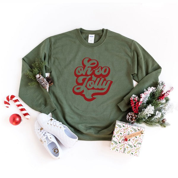 Oh So Jolly Graphic Sweatshirt - Ivy & Lane