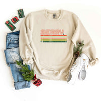 Retro Merry Stripes Graphic Sweatshirt - Ivy & Lane