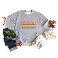 Retro Merry Stripes Graphic Sweatshirt - Ivy & Lane