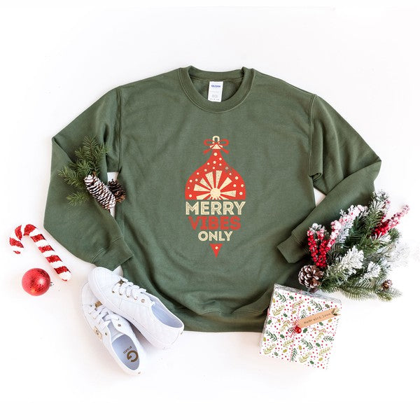 Merry Vibes Only Graphic Sweatshirt - Ivy & Lane