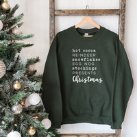 Christmas Words Graphic Sweatshirt - Ivy & Lane