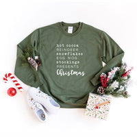 Christmas Words Graphic Sweatshirt - Ivy & Lane