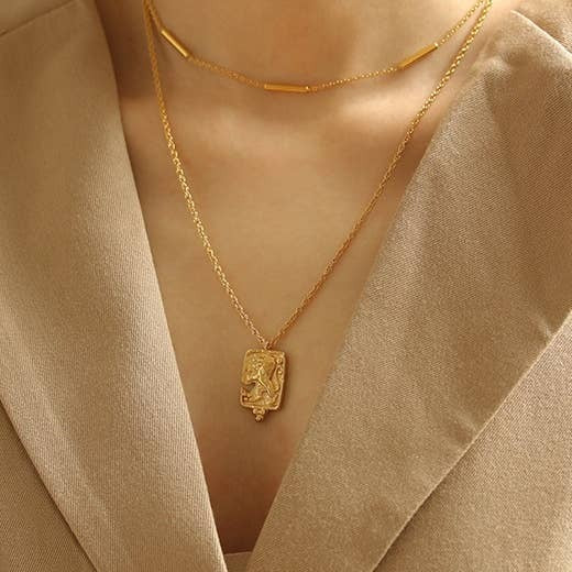 18K Gold Plated Lion Necklace