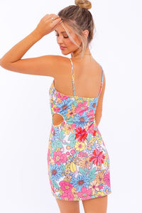 Sleeveless Side Cut Out Mini Dress - Ivy & Lane