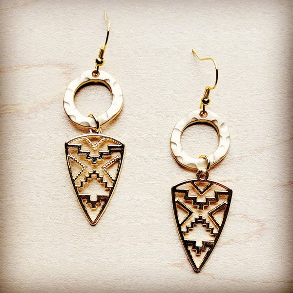 Gold-tone Arrow Earrings - Ivy & Lane