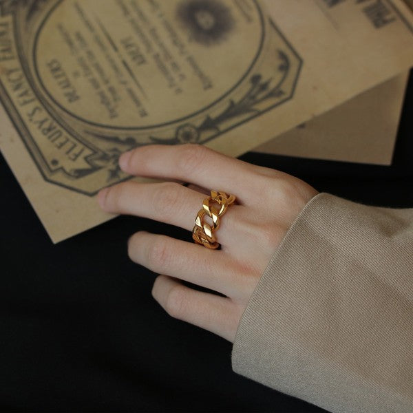 18K Gold  Fashion Hip Hop Ring