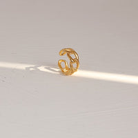 18K Gold Fashion Chain Ring