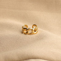 18K Gold Fashion Chain Ring