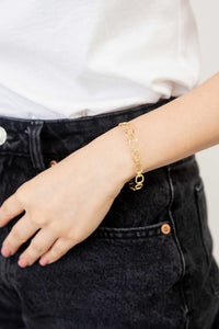 Oval Link Cuff Bracelet