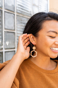 Lennox Earrings - Pumpkin Spice