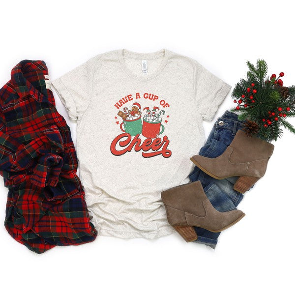 Retro Cup Of Cheer Short Sleeve Graphic Tee - Ivy & Lane