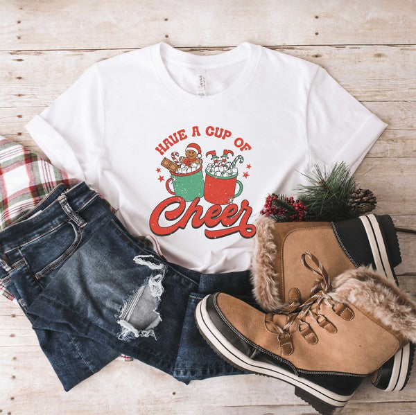 Retro Cup Of Cheer Short Sleeve Graphic Tee - Ivy & Lane