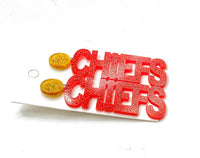 Chiefs Kansas City Acrylic Statement Earrings - Ivy & Lane